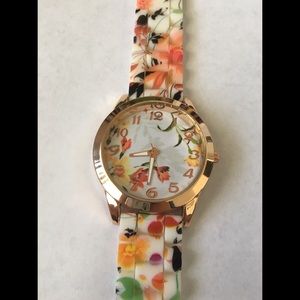Floral Silicone Watch